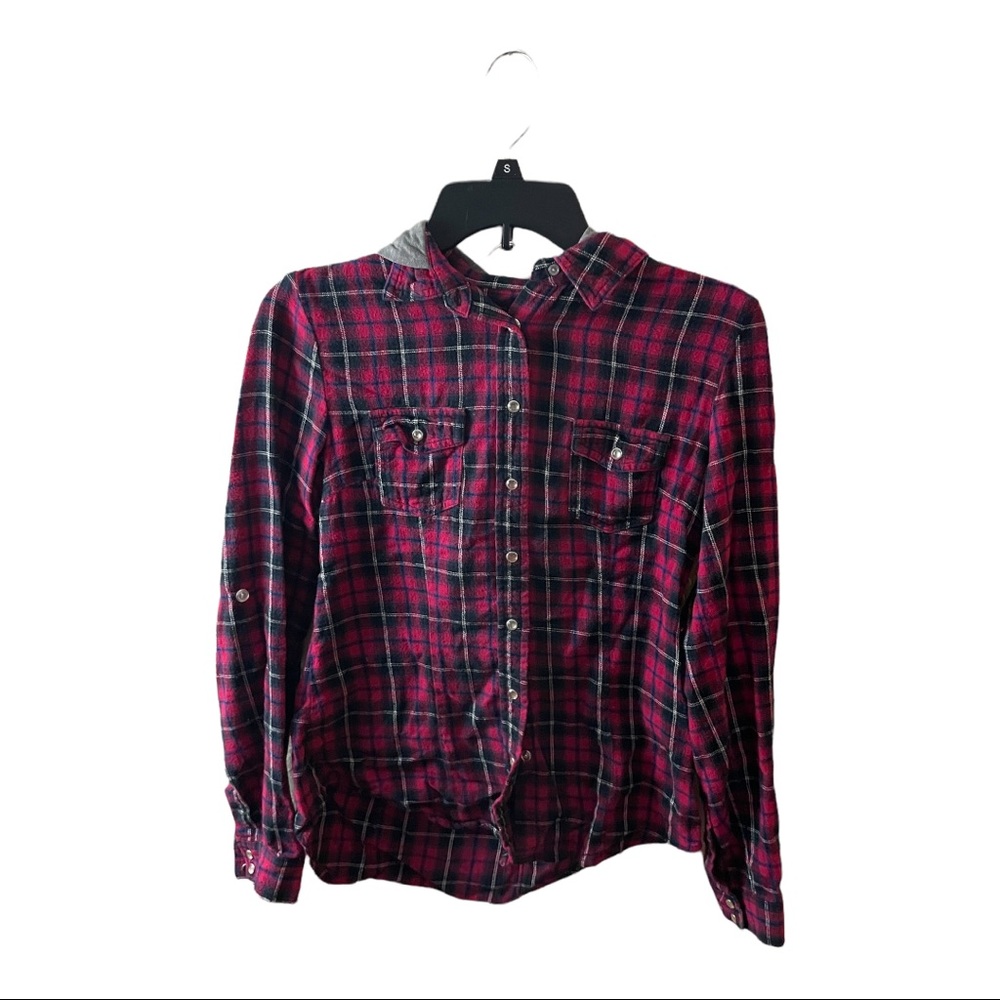 Hooded Button Up